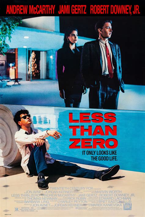 Less Than Zero : Extra Large Movie Poster Image - IMP Awards