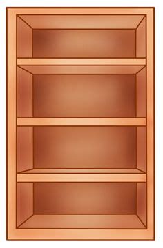 empty bookshelf clipart - Clip Art Library