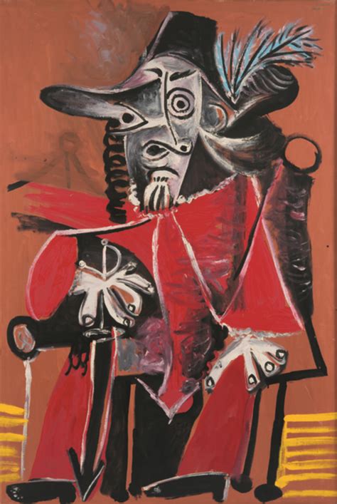 Pablo Picasso | Sitting Musketeer with Sword (1969) | Artsy