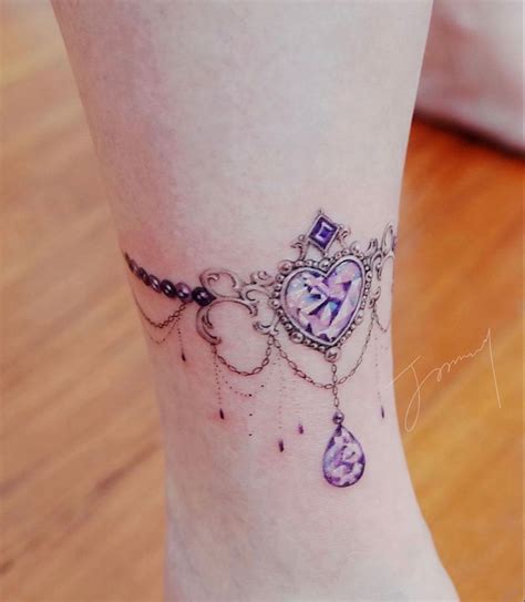 Purple Tattoos, Pink Tattoo, Girly Tattoos, Cute Tattoos, Lace Thigh ...