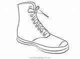 Sneaker Coloring Page For Kids  Free Shoes Printable Pages sketch template