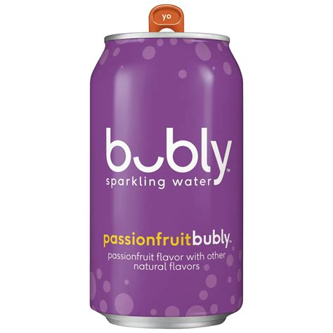 bubly Sparkling Water, Passionfruit, 12 oz. cans (18 pack) - Walmart.com - Walmart.com