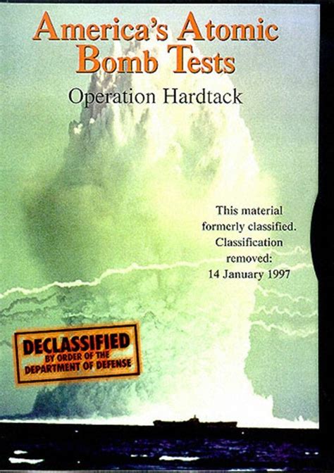 America's Atomic Bomb Tests: Operation Hardtack (DVD 1997) | DVD Empire