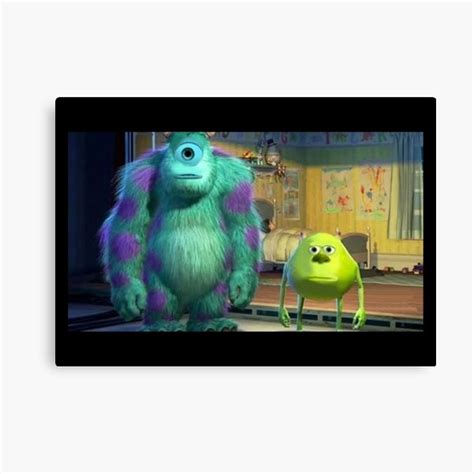 "Mike Wazowski and Sully Face Swap Meme" Canvas Print for Sale by ...