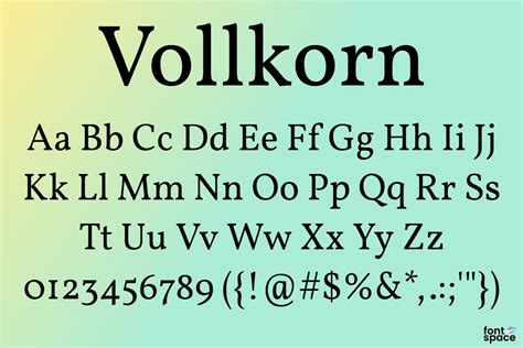 Download Vollkorn font | fontsme.com