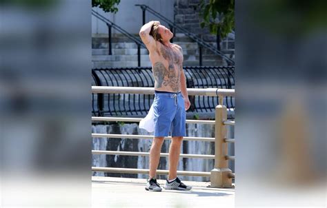 Cameron Douglas Shows Off Tattoos During Shirtless Run In NYC