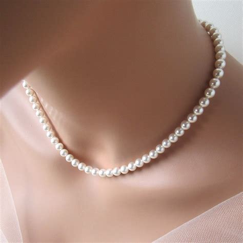 Classic Single Strand Pearl Necklace | MelJoy Creations Jewelry