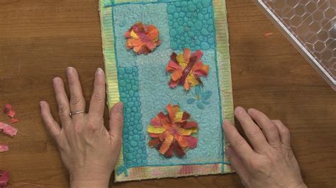 Quilted Flower Embellishments from Fabric Strips | National Quilters Circle