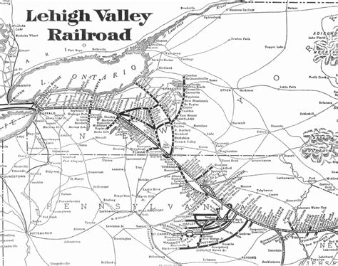 Lehigh Valley Railroad System Maps