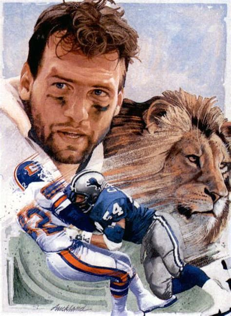 Chris Spielman, Detroit Lions by Jim Auckland, 1992. | Detroit lions ...