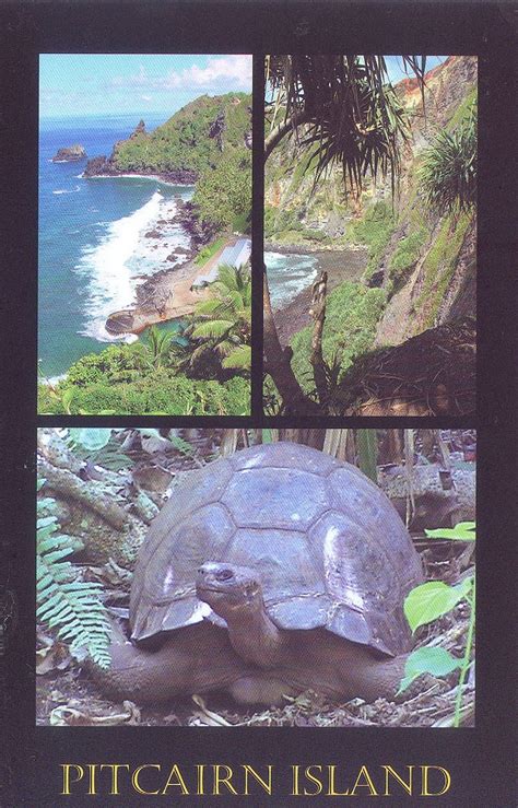 My World In (Written and Stamped) Postcards: [ PITCAIRN ISLAND ] Bounty Bay of the Pitcairn Island