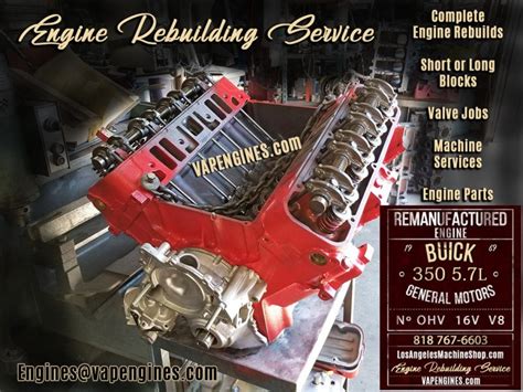 Remanufactured 69 Buick 350 Engine - Machine Shop Work Photos