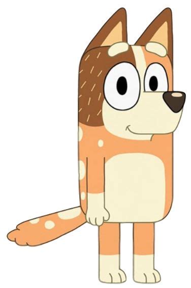 a cartoon dog with big eyes and brown spots on it's face, standing in ...