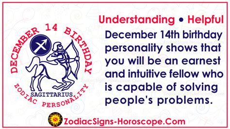 December 14 Zodiac (Sagittarius) Horoscope Birthday Personality and ...