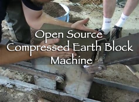 Open Source Compressed Earth Block Machine - Off Grid World