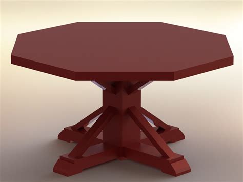 Octagonal Table | 3D CAD Model Library | GrabCAD