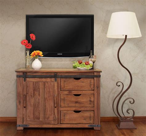 Rustic TV Stands, Rustic Wood TV Stand 58