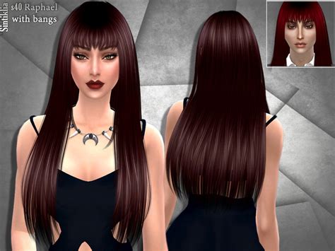 Sims 4 Long Hair With Bangs Image HD - Hair bangs Idea