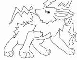 Jolteon And Thunderbolt Coloring Page  Kids Play Color sketch template