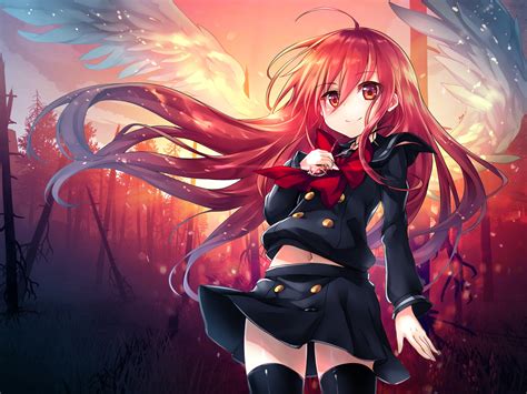 Anime Girl Red Hair - 2048x1536 - Download HD Wallpaper - WallpaperTip