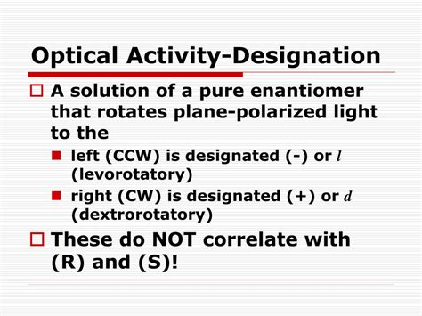 PPT - Optical Activity PowerPoint Presentation, free download - ID:1835676