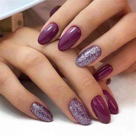 55+ Trendy Manicure Ideas in Autumn Nail Paints; Purple Nails; Manicure; Autumn Nai … - nail ...