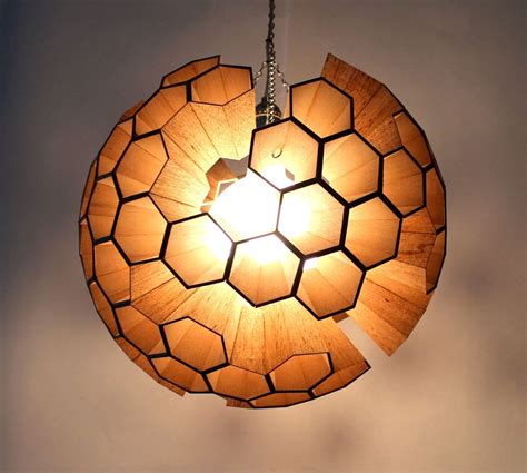 Lamp: Sphere of Hexagonal Cells by Margaret Barry Diy Lamp, Lamp Decor ...