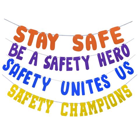 Safety Letter Banners | Party banners, Banner, Lettering