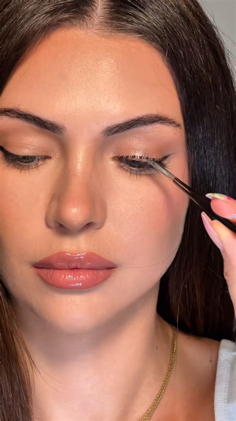 Three steps for natural looking strip lashes