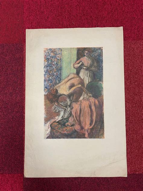 Large Print Nude Female Curiosa Edgar Degas the Small Lunch V.Michel