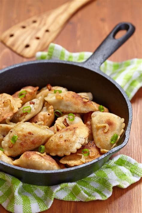 916 Ukrainian Potato Dumplings Fried Stock Photos - Free & Royalty-Free