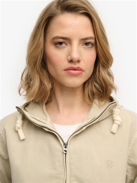 Buy Superdry Nude Hooded Washed Twill Jacket from Next Egypt