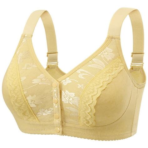 DAFPZW Daisy Bras for Older Women Front Closure No Underwire Breathable