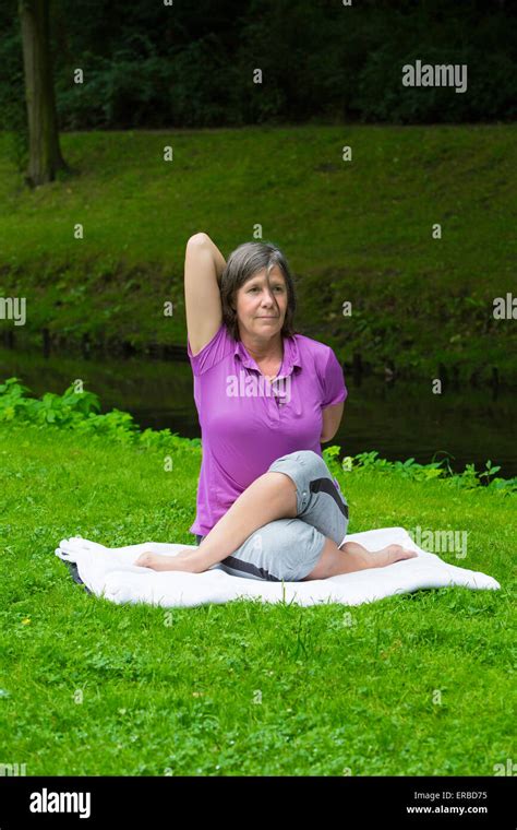 Beautiful happy mature woman doing hi-res stock photography and images