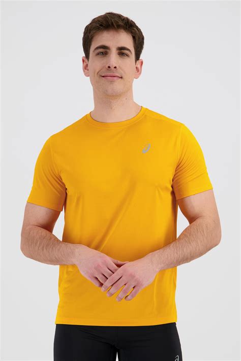 asics core negro camiseta running hombre sprinter
