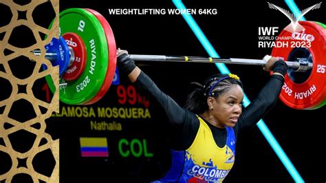 Nathalia Llamosa, doble oro para Colombia en Mundial de Halterofilia