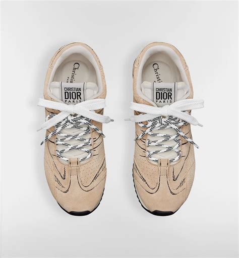 Sneaker D-Sketch Veau velours rose nude | DIOR