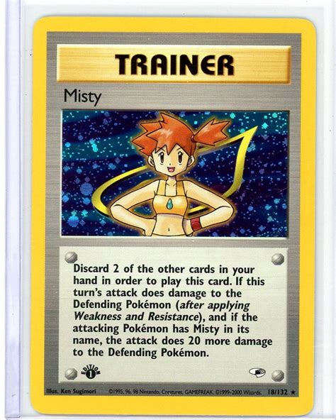 Misty Trainer Pokemon Gym Heroes 1st Edition Holo 18/132 – Piece Of The