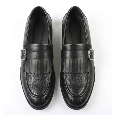 Men’s Fringe Monk Strap Slip-On Loafers – TruClothing