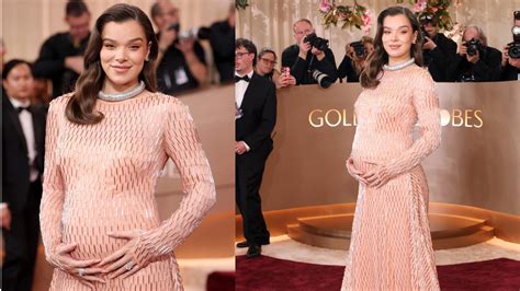 Pregnant Hailee Steinfeld Steals The Golden Globes 2026 Red Carpet