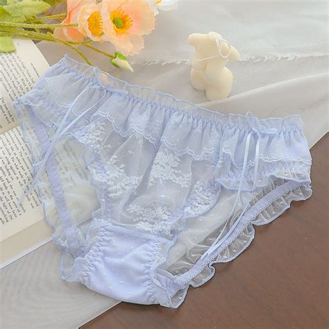 Women's Panties Knickers Lingerie Lace See Through Briefs Mesh Sexy