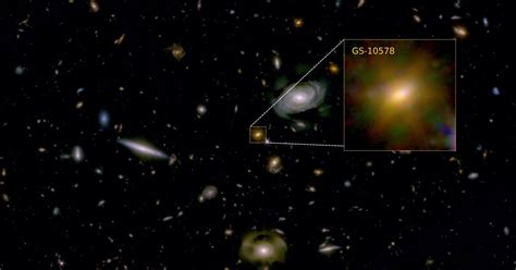 This young galaxy died early — and its own supermassive black hole may