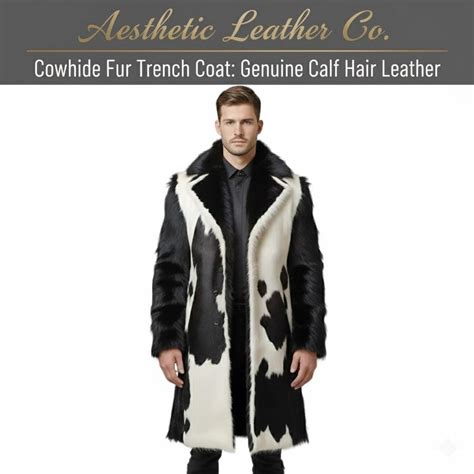 Black Calf Hair Coat - Etsy