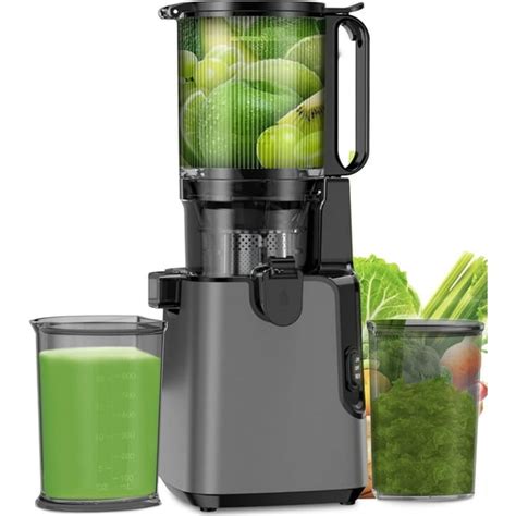 Cold Press Juicer, Masticating Juicer Machines with Wide Feed Chute