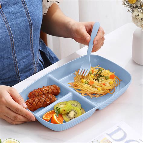 Bento Lunch Box - 3 Compartment Meal Prep, Leak-resistant Design