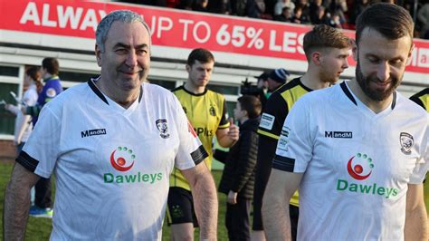 Mascot surprise for birthday boy's 60th at Hereford FC - BBC News
