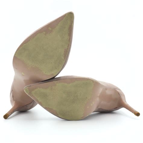 Jimmy Choo London Suede Pumps Nude Pink Women’s EU 35 Pointed Toe Heels