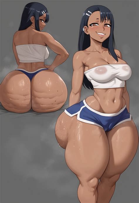 rule  girl girls ai generated ass big ass big butt black hair