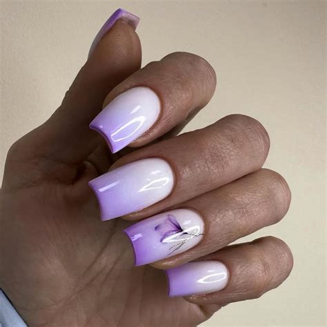 Purple Spring Nails 2026: Light Acrylic Designs, Lavender Florals, Cat