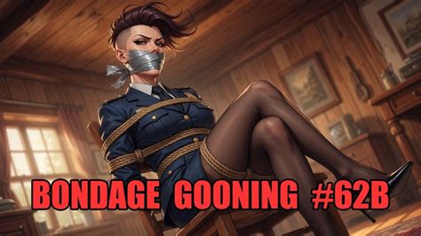 bondage gooning  lie dans une obeissance vide anime fetish